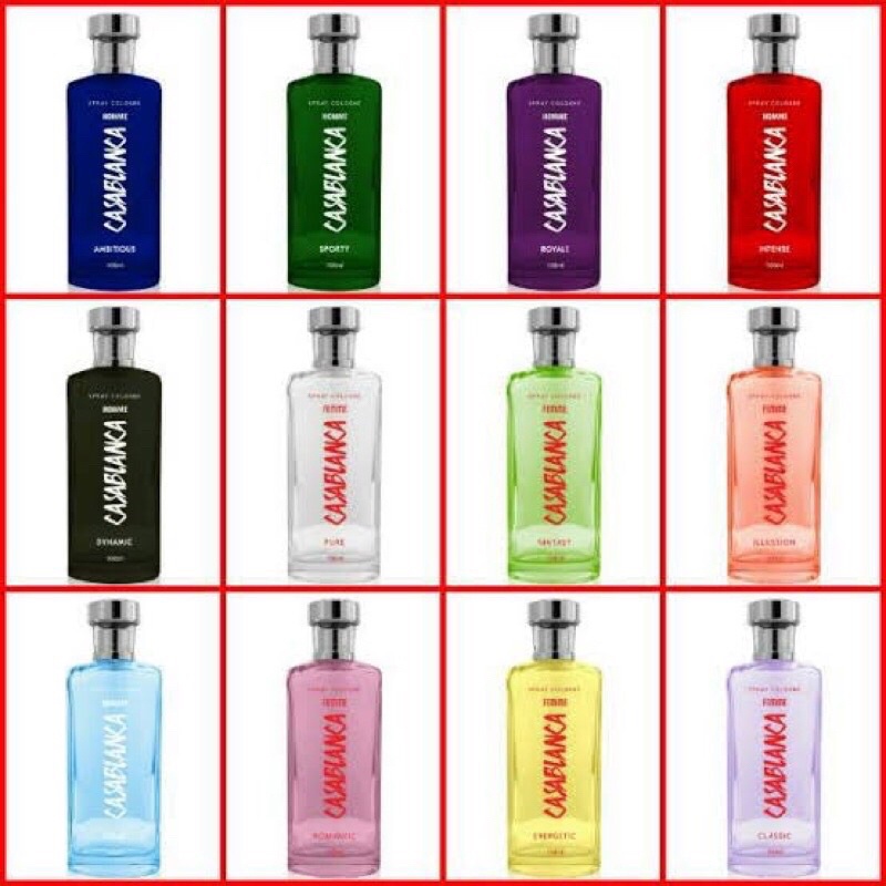 Casablanca Kaca 100ml / Casablanca Spray Cologne 100ml / MURAH