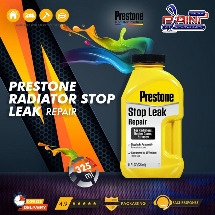 Prestone Radiator Stop Leak - Cairan Anti Bocor Mobil Motor 325 ml