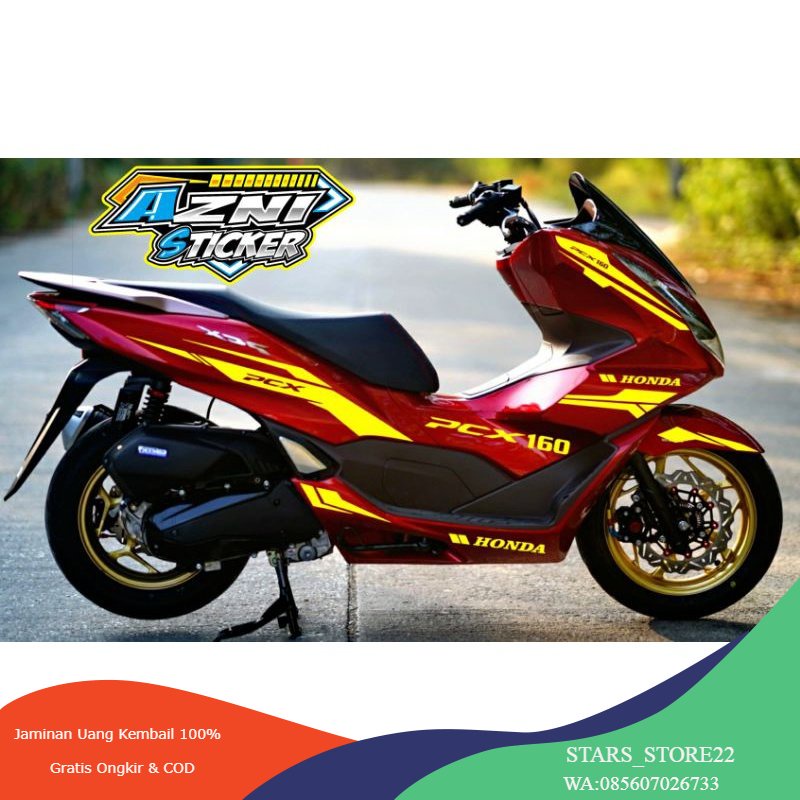 (PREMIUM) CUTTING STIKER HONDA PCX 160 PCX 150 DESAIN 2023 IN AJAH  Stiker pcx 160 Stiker motor Stik