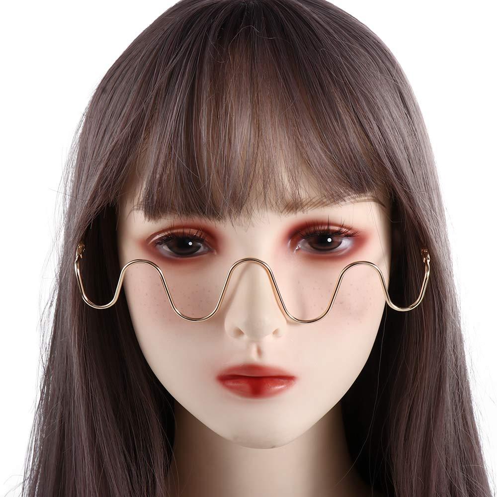 Frame Kacamata Berlian Agustina Silver Gold Steampunk Dekorasi Kacamata Untuk Wanita Sunglasses Wave Glasses Frame