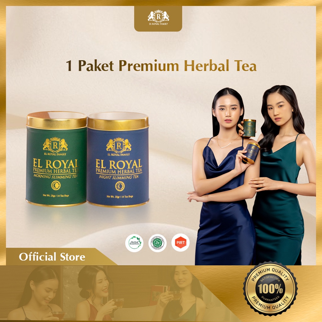 

El Royal Premium Herbal Tea (1 Paket) | 1 Morning Slimming Tea - 1 Night Slimming Tea