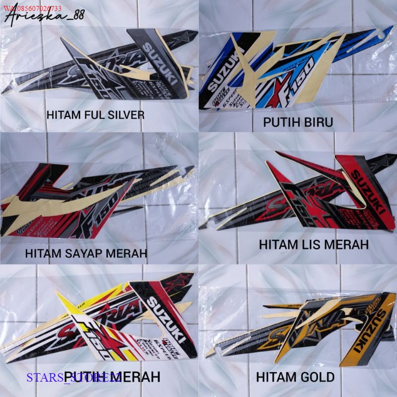 (ORI) Striping satria fu 2014 Facelift / lis bodi motor suzuki satria bintang 2014 KUALITAS ORIGINAL