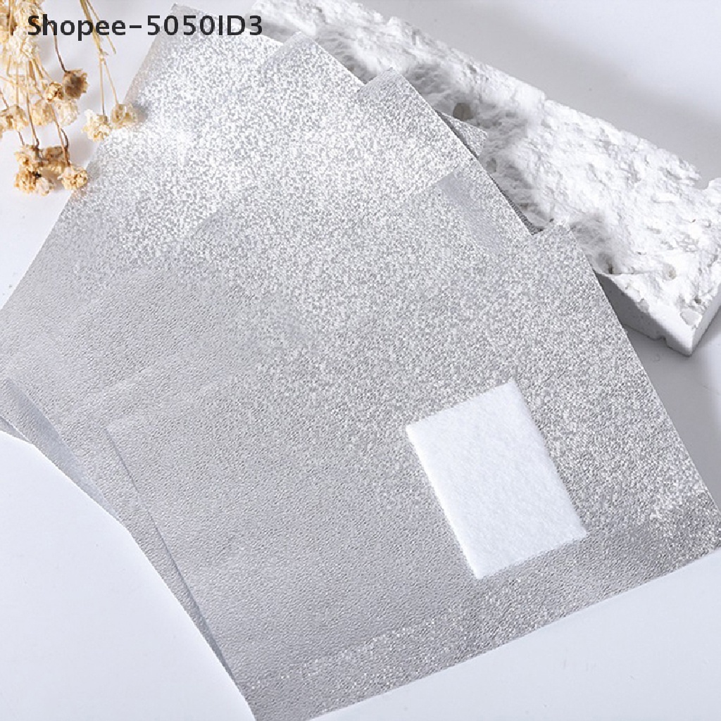 [HOT] 50/100pcs Aluminium Foil Bungkus Kuku Art Soak Off Gel Remover Manicure Cleaner [ID]