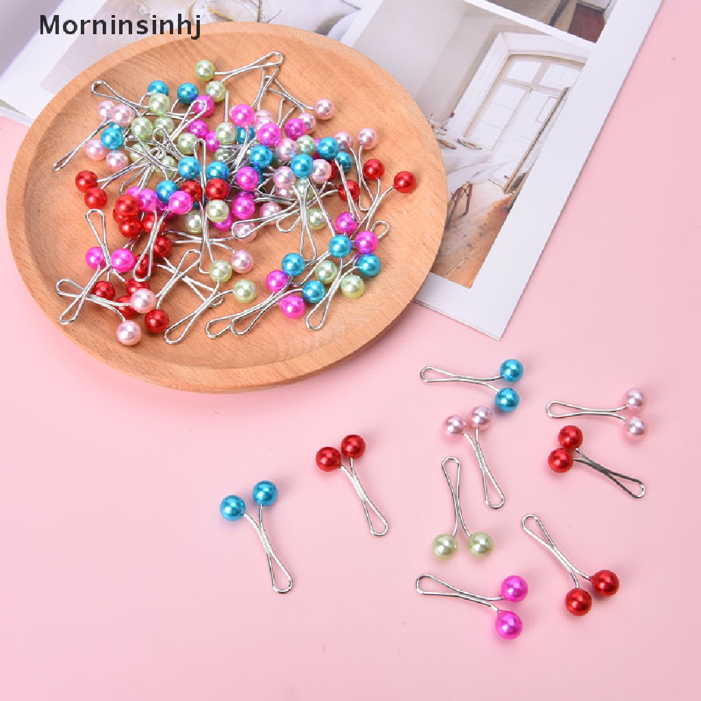 Mornin 12pc Drop Pearls Wanita Selendang Scarf Lady Scarves Hijab Klip Mutiara Bros Pin Pin id