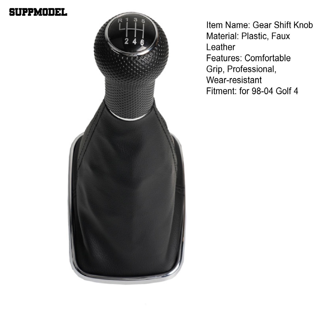 Suppmodel Stik Tuas Gigi Tahan Air 5per6kecepatan Knob Pemindah Gigi Mobil Pegangan Nyaman Untuk 98-04 Golf4