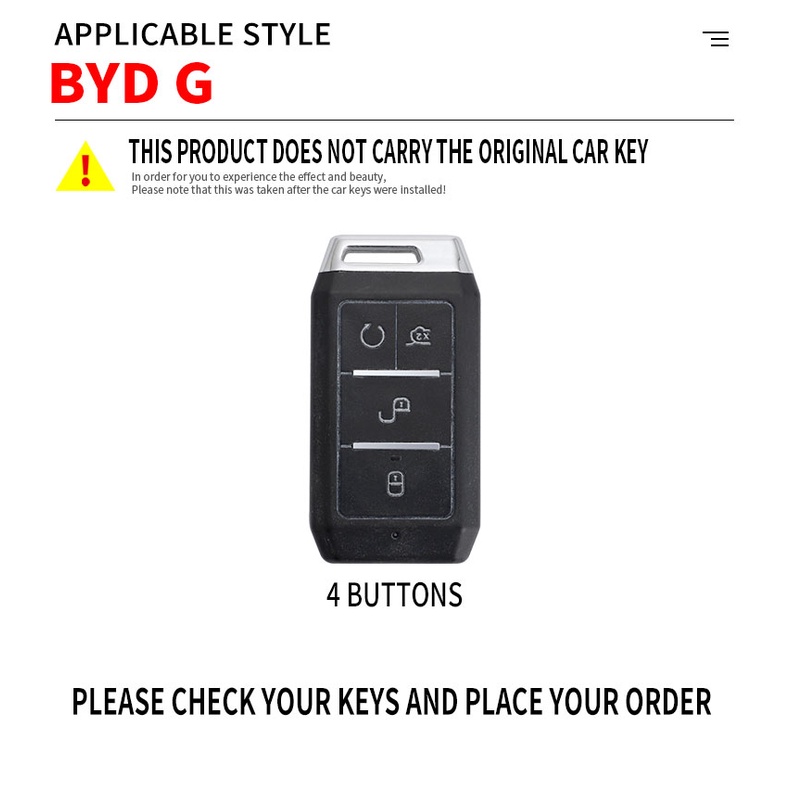 Key case cover Untuk BYD Qin EV E2 Yuan 535 E1 E3 S2 360kunci remote Pelindung Tas Shell Fob Holder Keychain Aksesoris