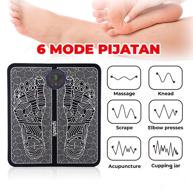 EMS Foot Massager Alat Pijat Kaki EMS Pad Mat Listrik