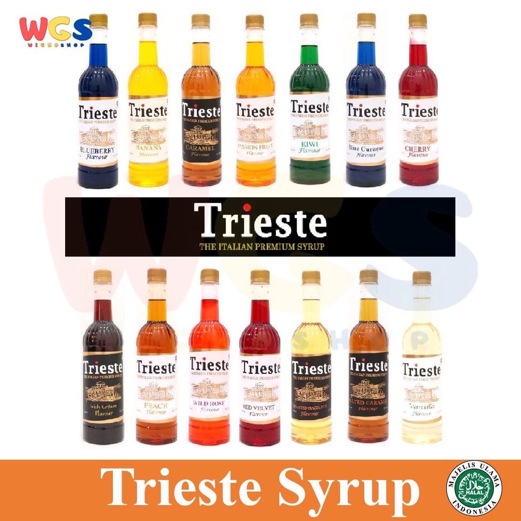 

Trieste Syrup Varian Rasa Premium Flavor 650 ml - HALAL MUI