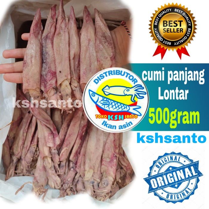 

[Ready Stock]Bisa COD ikan asin cumi panjang/lontar-500gram
