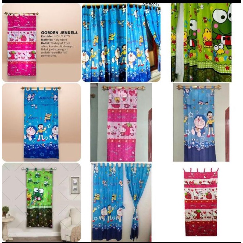 gordeng jendela/tirai jendela/hordeng jendela karakter