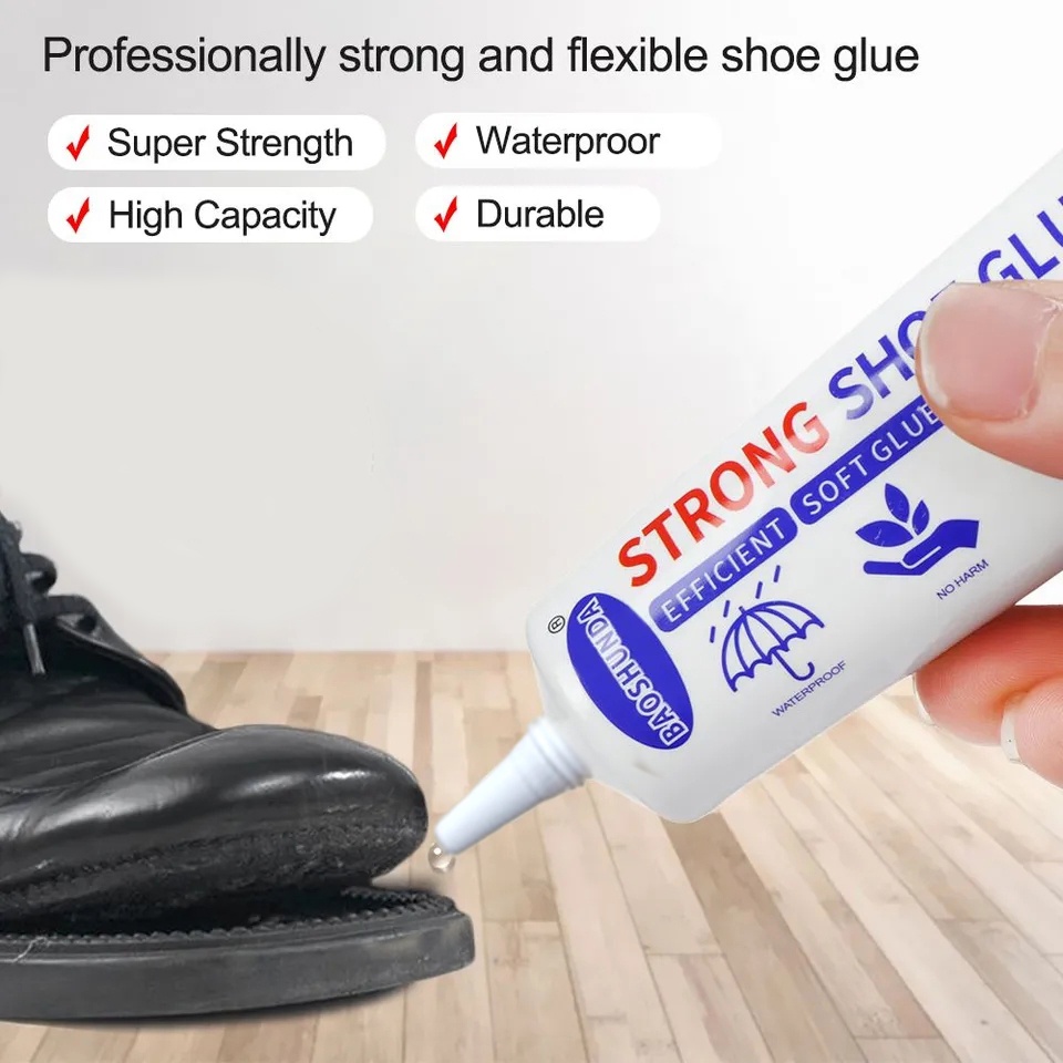 Lem Sepatu Perekat Kulit Kain Kayu Serbaguna Resin 60ml Lem Super Kuat