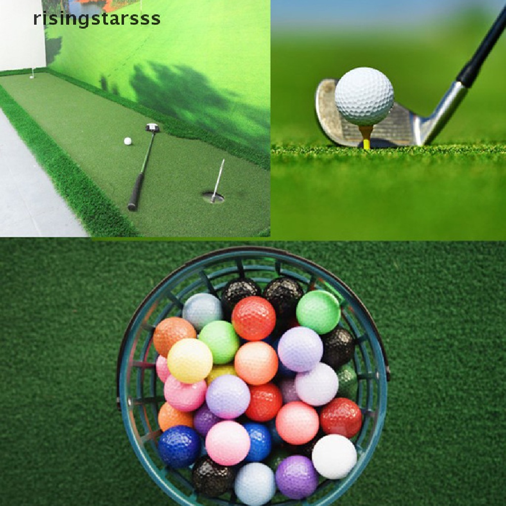 Rsid Span-new 10pcs Indoor Golf ball Bola Latihan Golf Bola Lampu Golf Memiliki Lubang Golf Traini Jelly