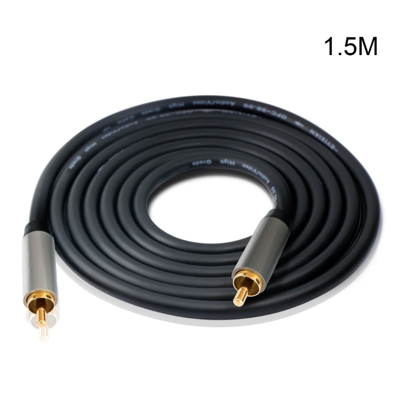 Zzz RCA Kabel Coaxial Digital RCA Male to Male SPDIF Digital Stereo Cable Kabel RCA Untuk Home Theater HDTV