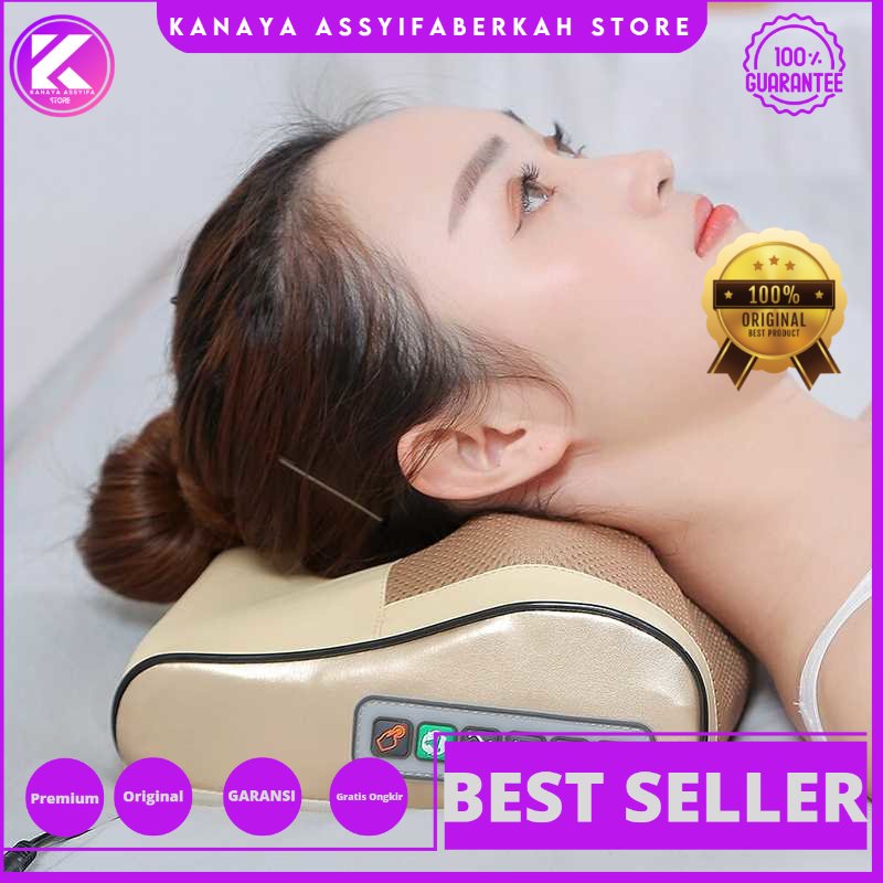 Junbu Bantal Pijat Leher Elektrik Massage Pillow Neck Shoulder - JB-311