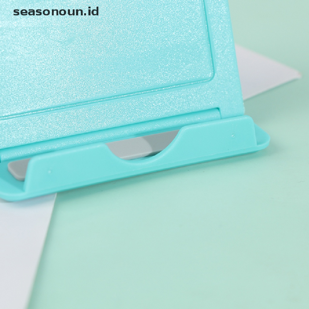 Seasonoun Phone Holder Desk Stand Handphone Tripod Dudukan Telepon Meja Lipat Plastik.