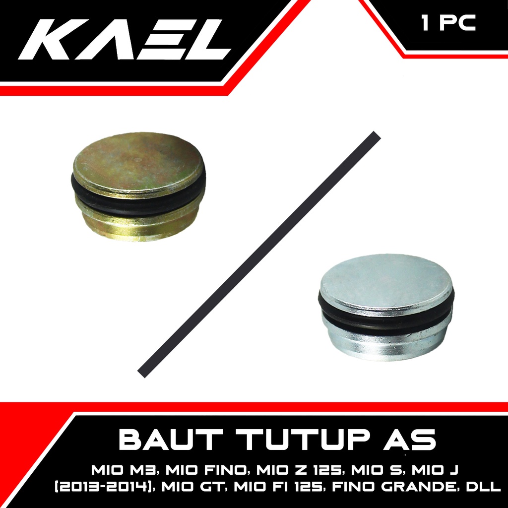 Baut Tutup As Mio M3 Fino Z 125 S J 2013-2014 GT FI 125 &amp; Fino Grande Baud Oring Seal Shock Shok Depan Warna Random