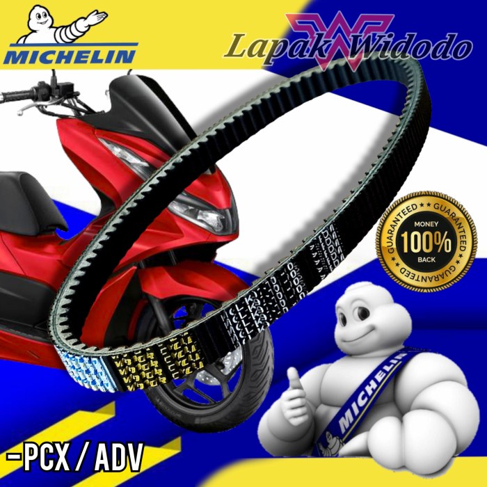 l michelin v-belt pcx new adv pcx van belt v belt vanbelt lapak widodo
