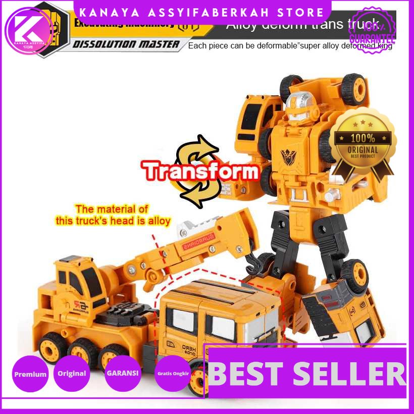 SAN YOU TOYS Mainan Mobil Robot Action Figure Car   Bisa Berubah Transformer Robot - 6078A