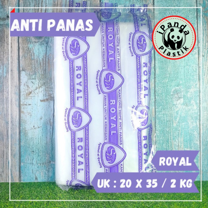 Plastik Anti Panas / Tahan Panas Royal Uk. 20x35 / 2 kg @200gr