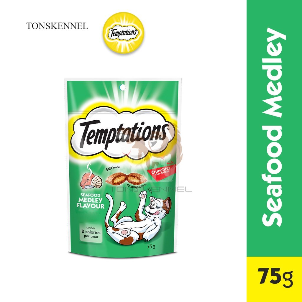 TEMPTATIONS Snack Kucing 75gr 75 gr 75g 75 g Temptation