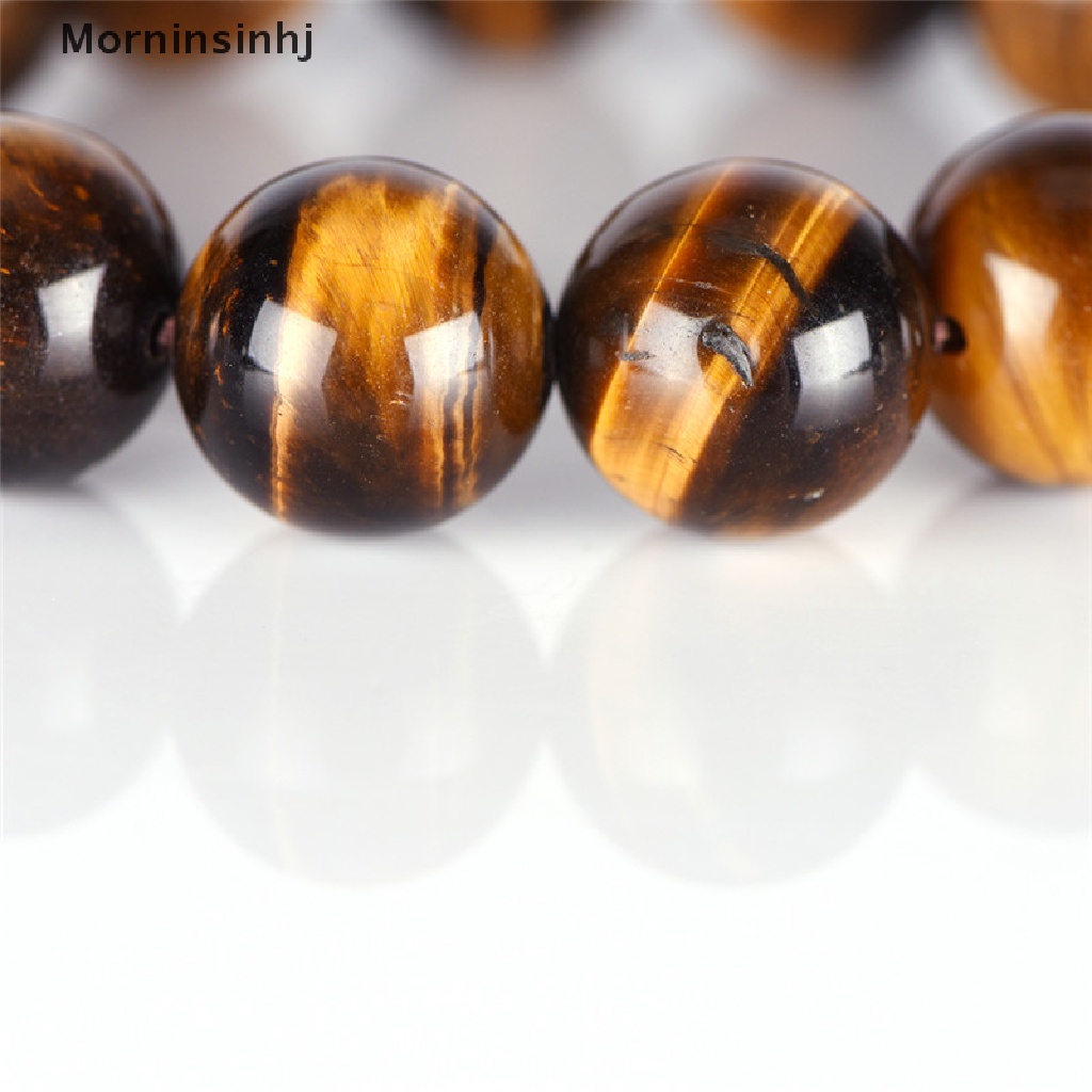 Mornin Batu Tiger Eye Alami Beruntung Bless Beads Pria Wanita Perhiasan Gelang Bangle Chic id