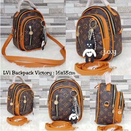 Tas Wanita Sintetis Bordir Tas Ransel MIni VL Victory Terbaru Murah dan Bagus Ransel Wanita Simple N
