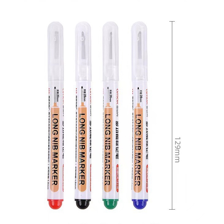 [Harga Grosir] Penanda Kepala Panjang 20mm Tulisan Carpenter Pensil Multifungsi Water-proof Quick Dry Deep Hole Marker Pen