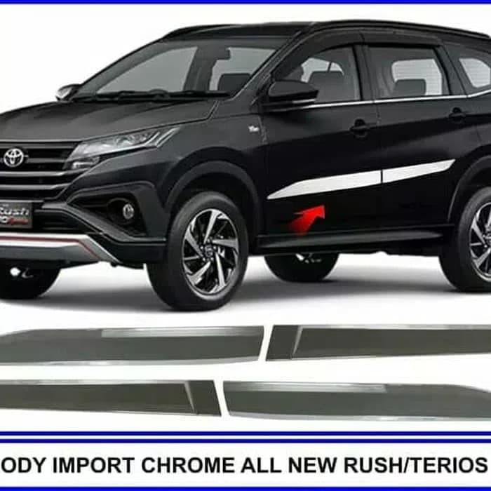 List body chrome all new Terios 2018