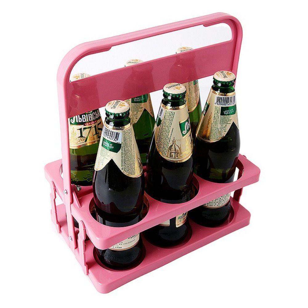 [Elegan] Rak Minuman Portable2023Untuk Piknik Camping Reusable Foldable Handle Drink Rack