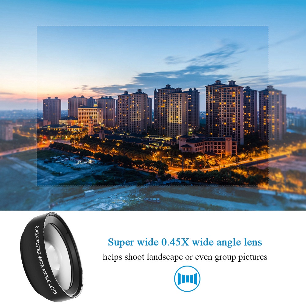 Super Wide Angle Lens Macro Smartphone - 12.5X Lensa Pembesar HP Dengan Klip