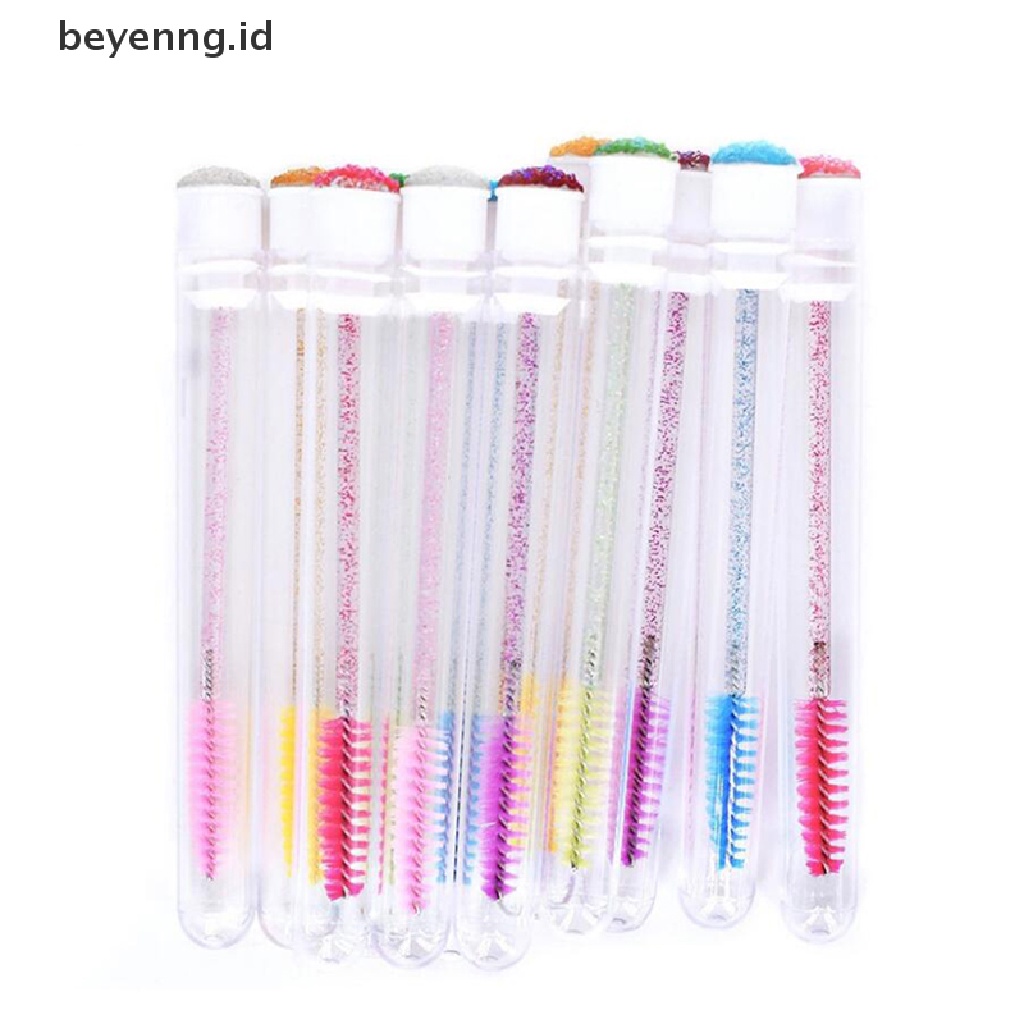 Beyen Sikat Alis Berlian Tabung Reusable Crystal Eyelash brush replaceable dust-proof ID