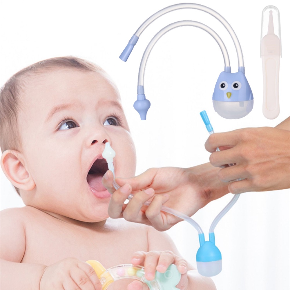 Baby Nasal Suction Aspirator Pembersih Hidung Mulut Sedot Hidung Anti ride Cleans