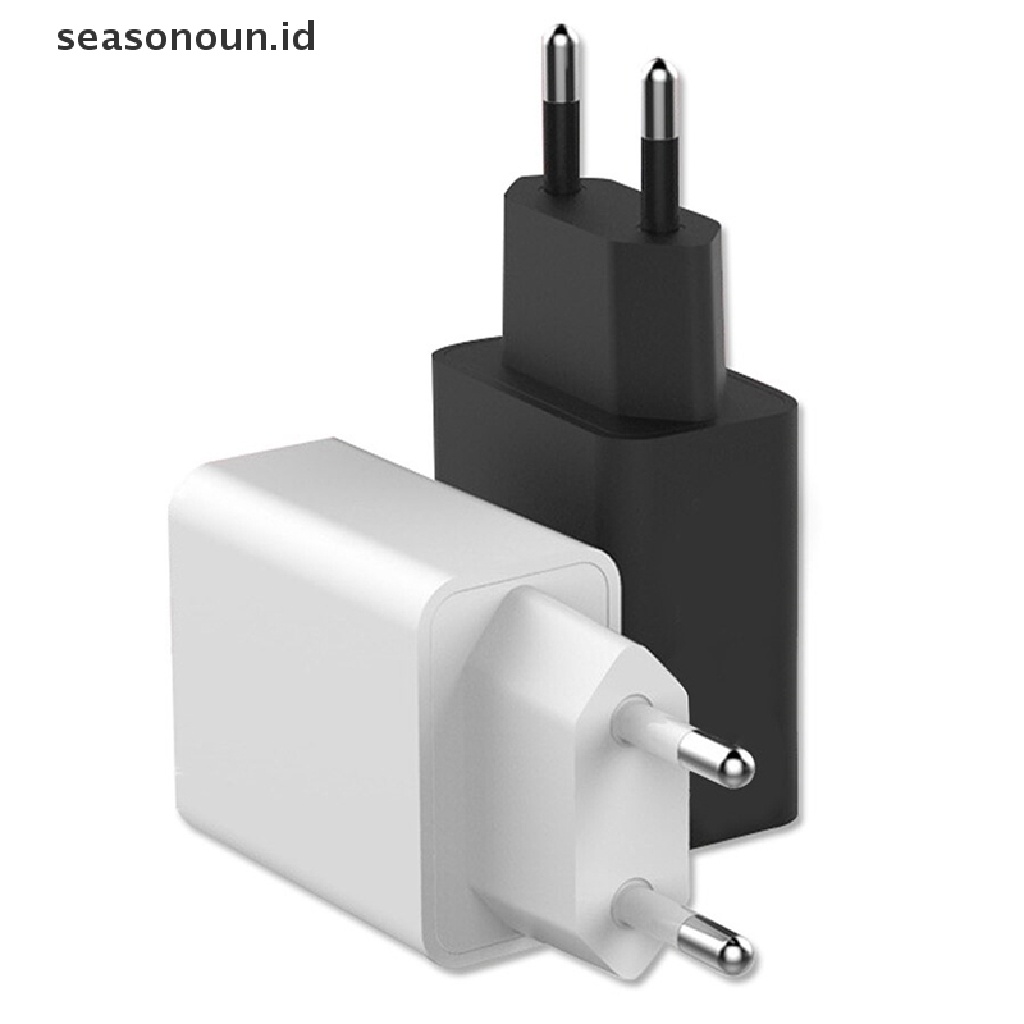 Seasonoun 5V 1A Handphone Quick Charger Plug EU Plug Adaptor Daya Alat Tato Konversi Plug Data EU Fast USB Charge Adapter.