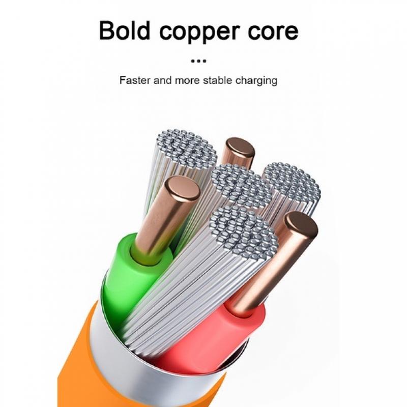 Usb Type-C Silikon Cair 120W 6A Kabel Pengisian Super Cepat 180derajat Rotating Elbow Zinc Alloy Gaming Charging Cable Untuk Xiaomi