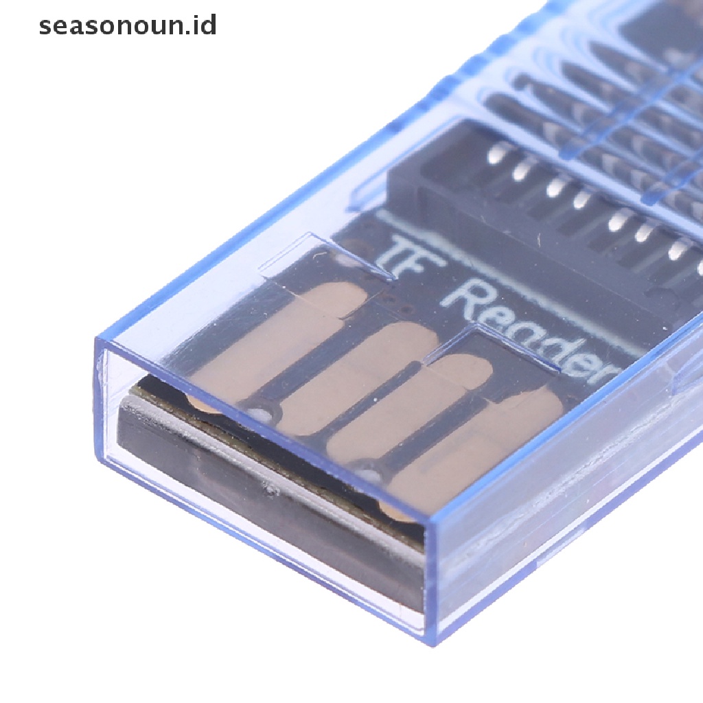 Seasonoun 2in1 Card Reader USB 2.0 &amp; USB Tipe C Ke SD Micro SD TF Card Reader OTG Adapter.