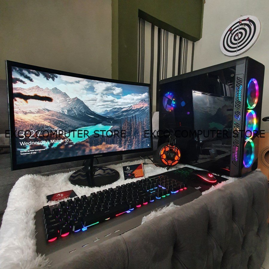 PC GAMING CORE I7 RAM 16  GB SSD 120 GB VGA 4 GB GTX 750 TI DDR5 + MONITOR 24 IN SAMSUNG FULL SET