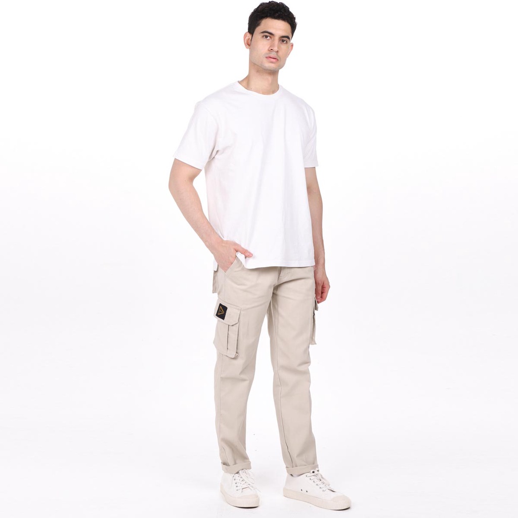 SYMPLE.CO - Cargo Pants Pria / Celana Cargo Panjang Pria Standard Hijau Army