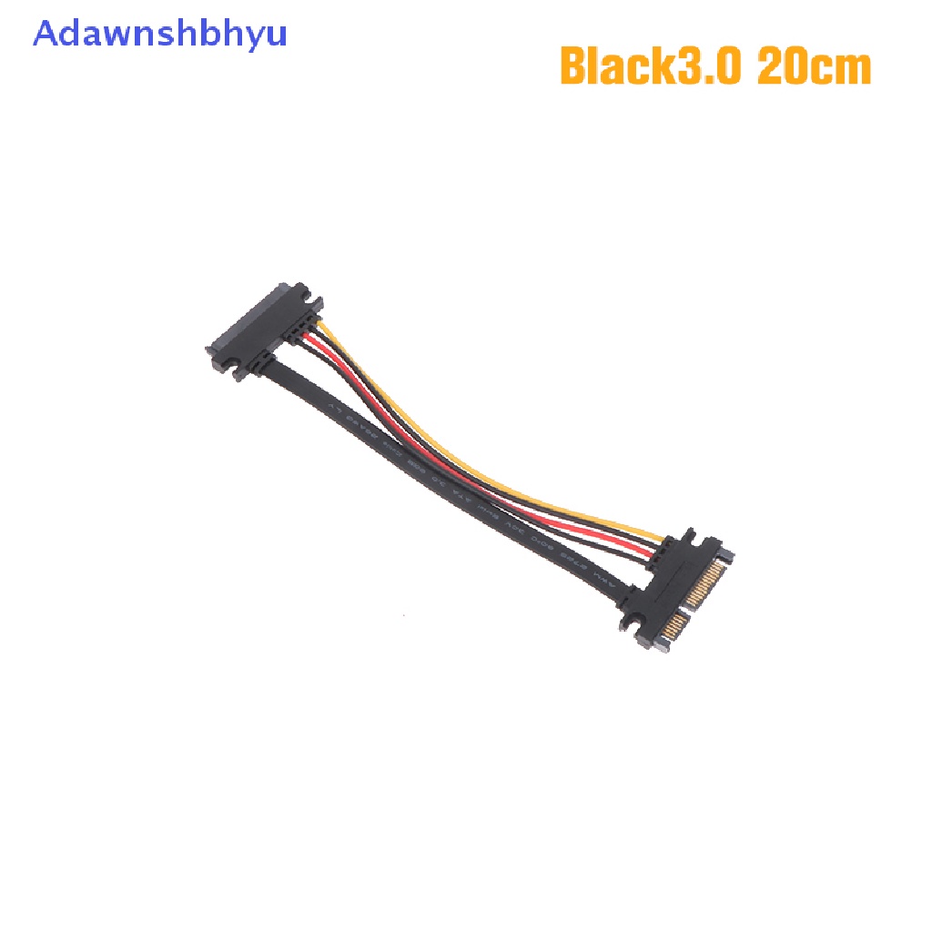 Adhyu Sata 22pin Male To Female Kabel Ekstensi Sata 22pin Male To Female 7+15 Pin Sata Data Power Combo Cable Kabel Ekstensi Hard Disk ID