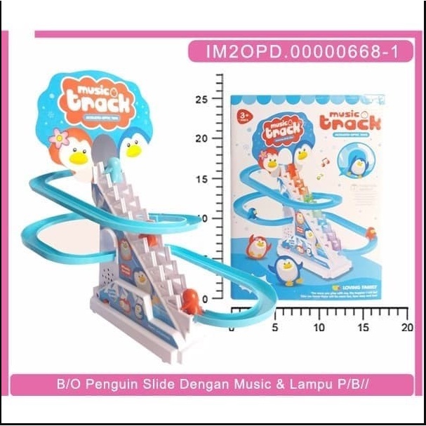 Mainan Anak Jolly Penguin Pinguin Track Racing Balap Naik Tangga SNI / Mainan Anak Laki Laki / Mainan Anak Perempuan Murah