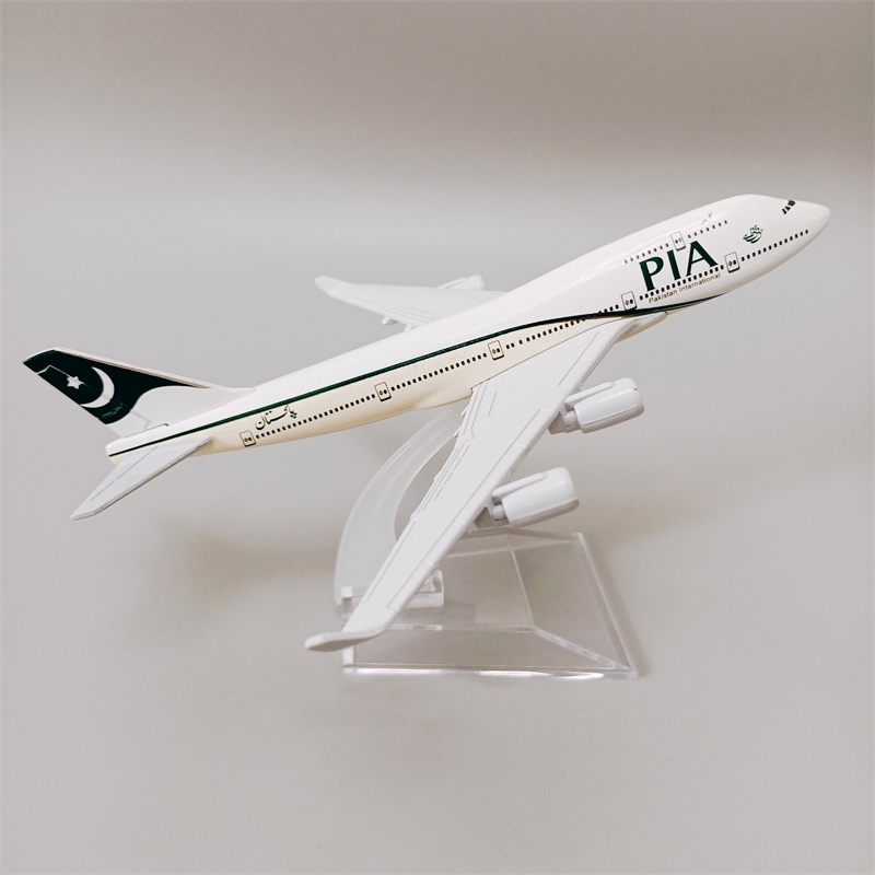 Pakistan International Airlines B747 Pesawat Model PIA Boeing 747 Diecast Metal Plane Model Pesawat