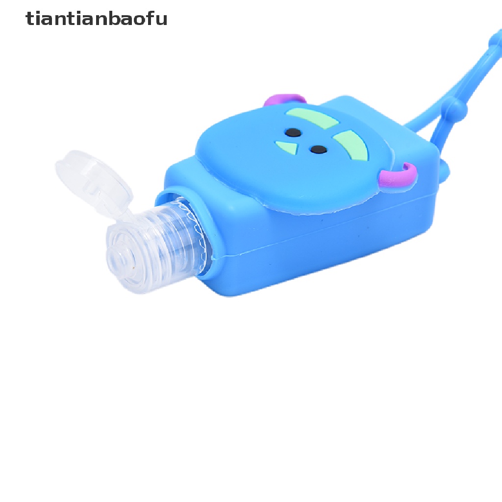 [tiantianbaofu] Lucu Bunga Hewan Silikon Mandi Shower Hand Sanitizer Botol Holder Portable Butik