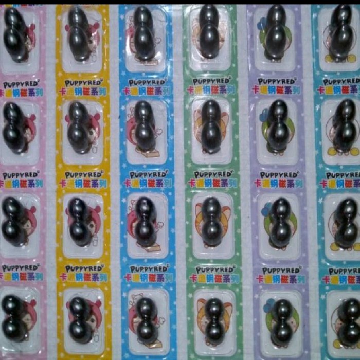 magnet bulat gundu kelereng edukasi mainan magnit