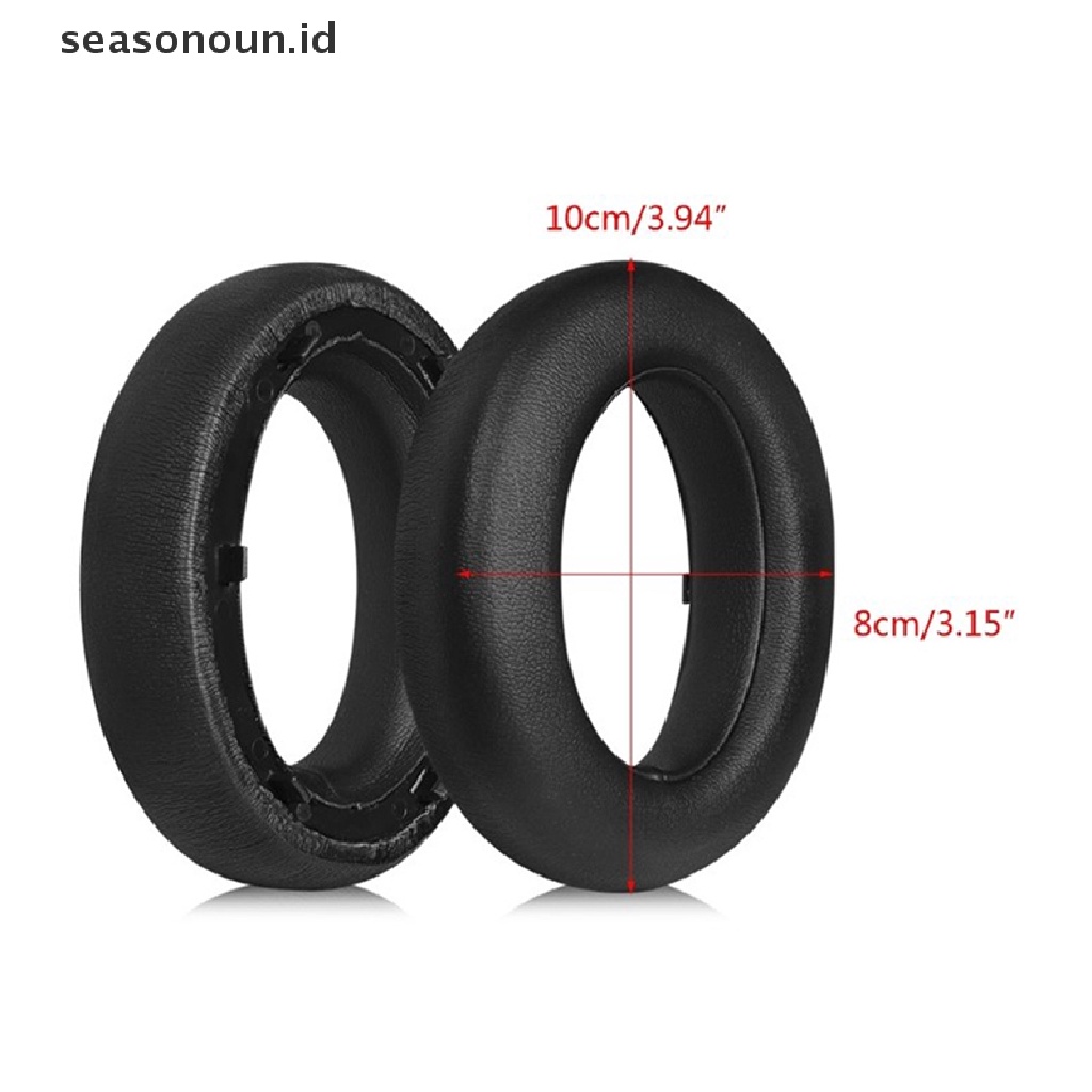 Seasonoun Soft Memory Foam Protein Ear Pads Pengganti Meizu HD60 HD 60headphone Earpads Earcups Bantal Telinga.