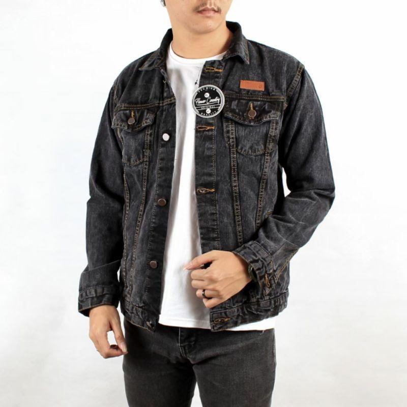 Jaket Jeans Pria Branded - Jaket Jeans Distro Original Pria