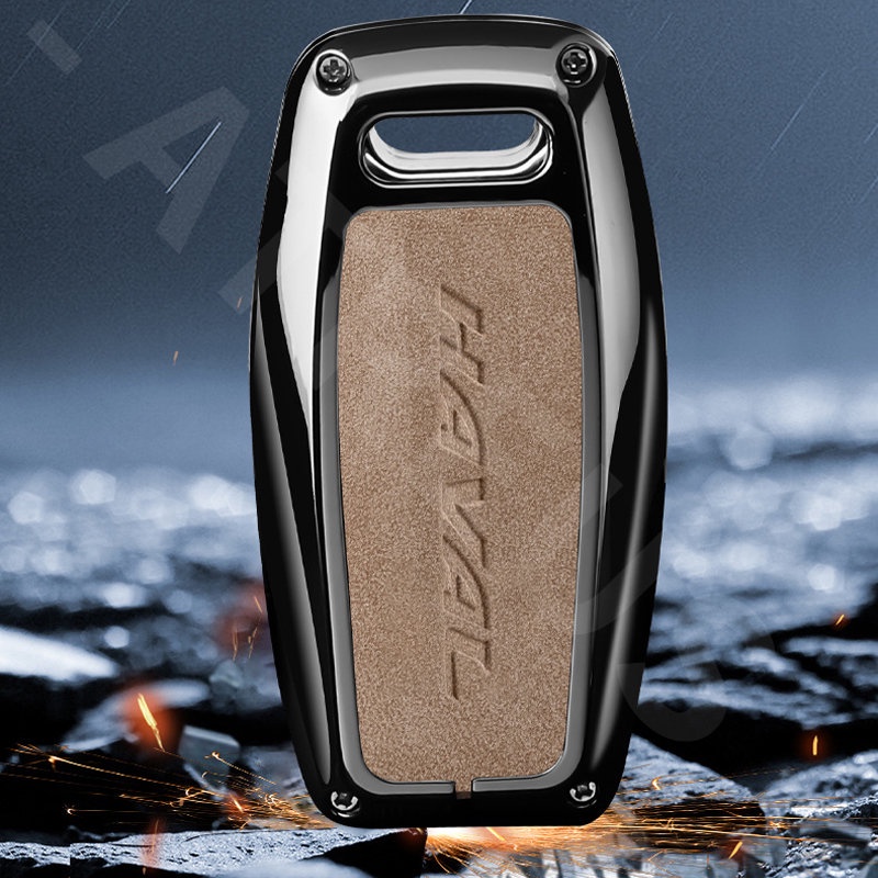 Haval Zinc Alloy Leather Case Kunci Mobil Full Wrap Cover Smart Key Protector Untuk H6 Jolion H2 H2s H1 202122 H5 M4 H9