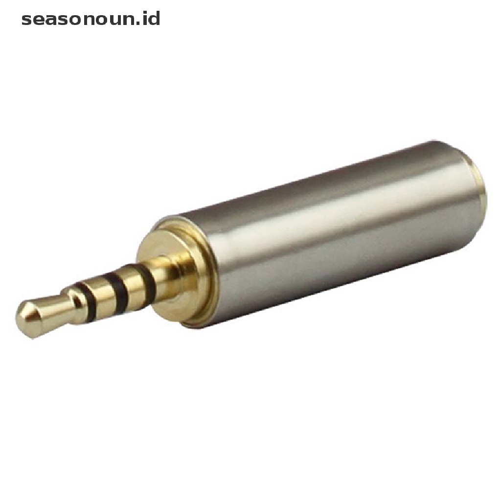 Seasonoun High Quality Metal Alloy 3.5mm Male To 2.5mm Female Konektor Konversi Audio 3.5mm To 2.5mm Adapter Converter Jack Headphone Audio Stereo.