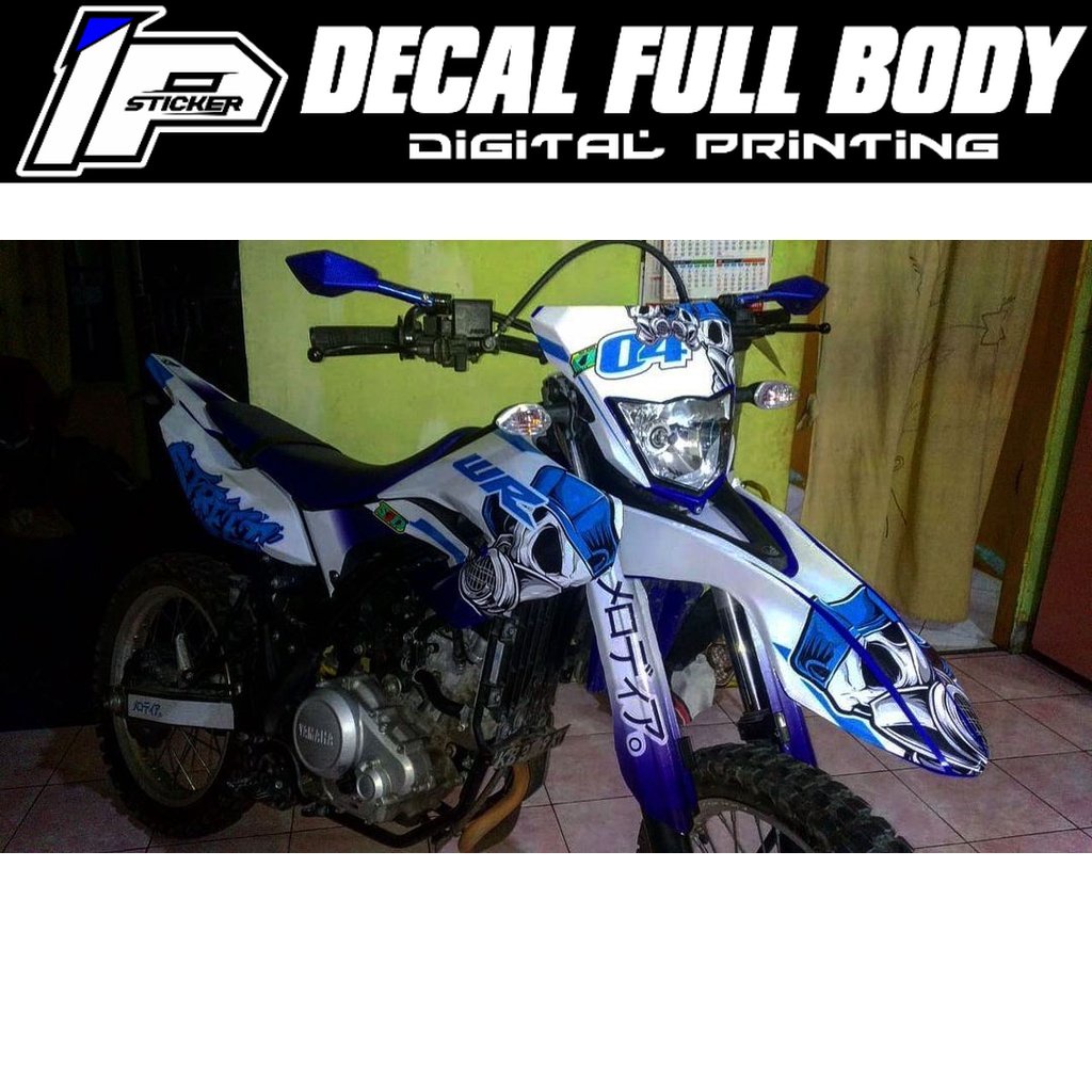 decal wr 155 putih custom desain bahan max decal