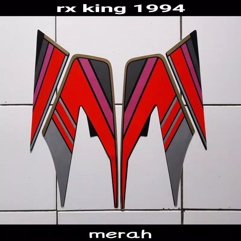 Striping    yamaha rx king 1994 hitam merah striping rx king