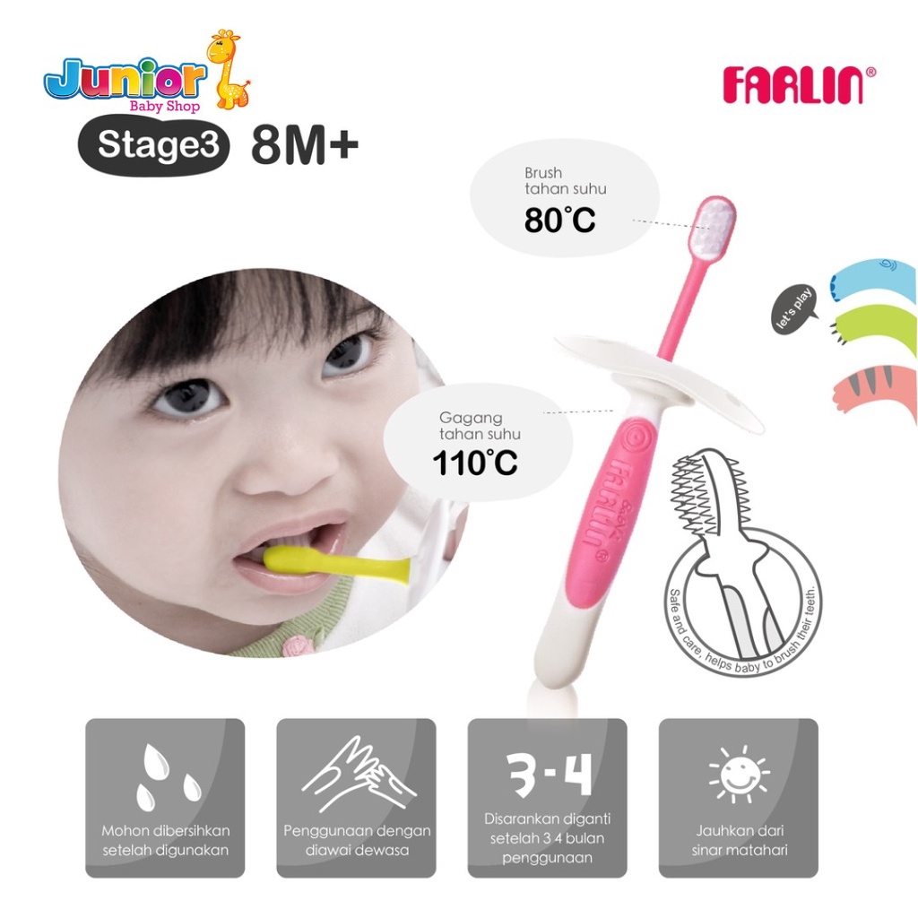 Farlin Stage 3 Baby Toothbrush / Sikat Gigi Bayi