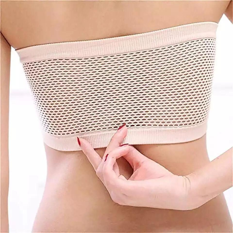 T&amp;Y Bra Kemben Seamless Jaring Belakang Wanita Tanpa Tali Anti Slip Bh Cewek Crop Tanpa Busa Pakaian Dalam Wanita Sexy Fashion Korea Import Murah